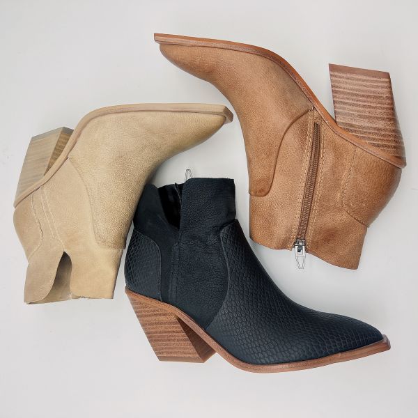 Quality Brown Womens Leather Dress Boots ODM / OEM With Two Tone Finish wholesale