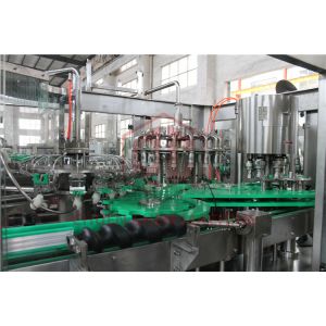 PLC Control Electric Driven Glass Bottle Filling Machine With Highly Speed