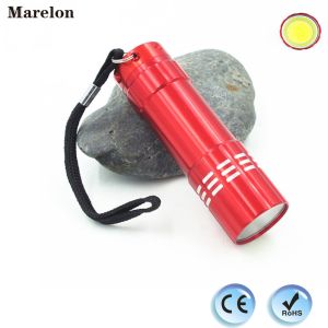 Cheap 45g Weight Cob Led Torch Flashlight , Mini LED Flashlight With Lanyard for sale