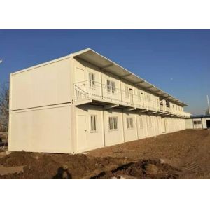 Environment Friendly Prefab Container House White 5800mm * 2250mm * 2500mm