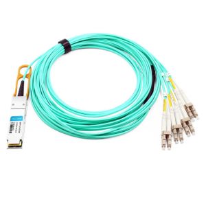 Juniper EX-QSFP-8LC-AOC30M Compatible 30m (98ft) 40G QSFP+ to 8 LC Connector
