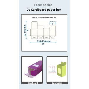 3A PLC CQT 800 Automatic Folder Gluer Machine for Gluing of Cardboard/Corrugated