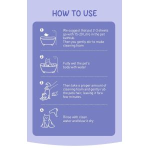 Eco Friendly Pet Clean Sheet Harmless Gentle Biodegradable Customizable