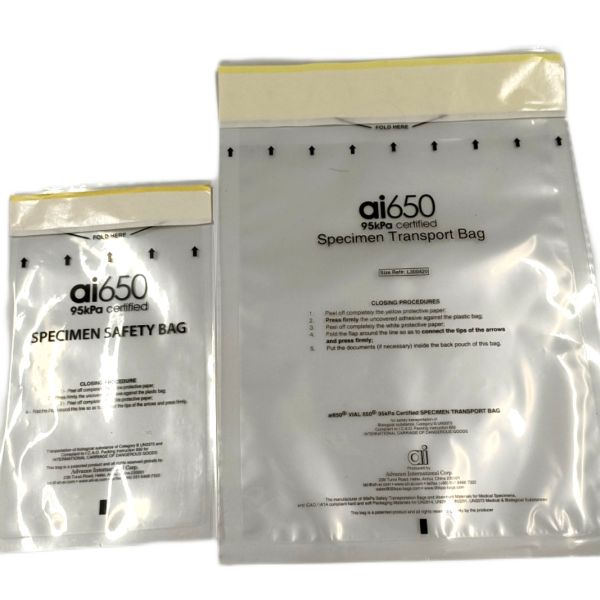 Quality High Pressure Sterilization 95kPa Specimen Transport Bag Customized wholesale