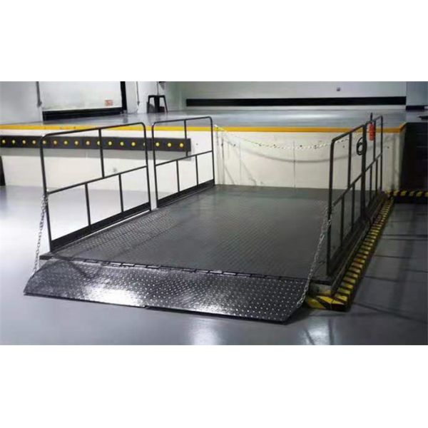 3.5 Ton Loading Bay Equipment Hydraulic Scissor Lift Platform Grey Color