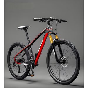 Lightweight High Carbon Steel Frame Folding Mountain Bike With 27.5 Inches Wheel Size And Steel Fork Suspension