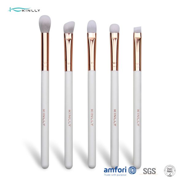 Soft 5PCS Bristle ODM Plastic Makeup Brushes