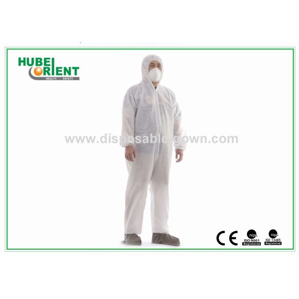 Quality Protective SMS/PP+PE Disposable Adult Use Coverall For Prevent Bacteria And Splash wholesale