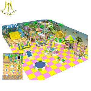Hansel children playground flooring kids indoor play equipment slides indoor