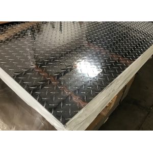 5 Bar Aluminium Checker Plate / Aluminum Sheet Coil 0.2mm -10.0mm Thickness