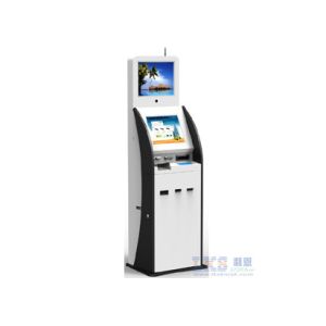 17 Inch Cold Rolled Steel Digital Kiosk Display With ID Scanner Card Issue