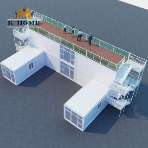 China Furnished Transportable Site Office Building Galvanized Steel Frame on sale