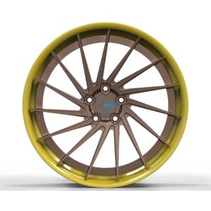 Toyota Matt Bronze Two Piece Forged Wheels Multi Spoke Step Lip Concave Wheels