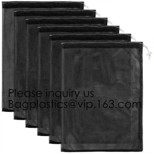 Mesh Laundry Bag Heavy Duty Drawstring Bag, Factories, College, Dorm, Travel