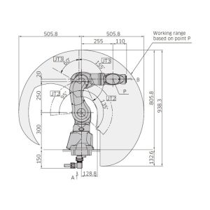 MC004N KAWASAKI Robot Arm Payload 4KG Reach 505.8mm For Medical
