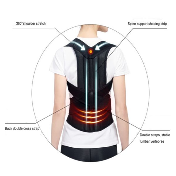 Pain Relief Waist Trimmer Belt To Improve Bad Posture Back Posture Corrector