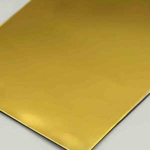 China Unbroken Glasses Aluminium Composite Mirror 1.22 X 2.44m Nano Coating Cladding Exterior Wall acp panels sheets on sale