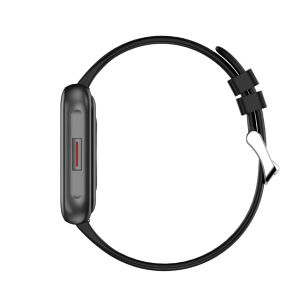 Touch Screen Bluetooth Smart Watch Wristwatch Square Alloy Case PVD Black