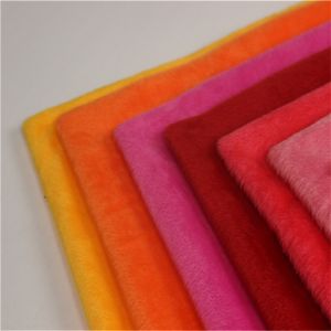 Professsional Minky Velboa Fur Fabric Shrink - Resistant Various Color