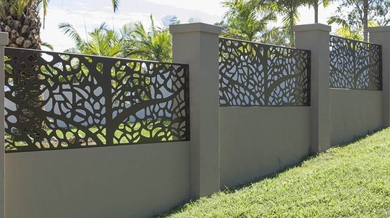 Powder coating steel cut partition or aluminum screen panel for metal screen fence or facade