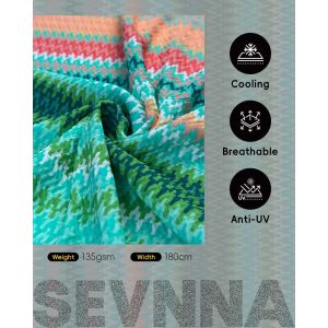 Durable Double Knit Fabric with 85% Recycled Nylon and 15% Spandex for