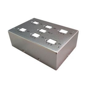 China Electroplating Precision Metal Stamping Parts Mild Steel Fabrication Enclosure on sale