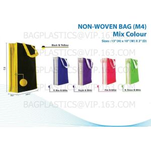 NON WOVEN SHOP BAG, Eco reusable colorful foldable non woven bag,non woven