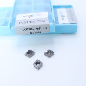 Carbon Steel Workpiece CCGT06 CCG09 Cermet Turning Inserts With Finish And C