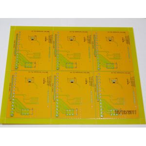 Yellow Industrial Circuit Board , FR4 Immersion Gold Heavy Copper PCB Board