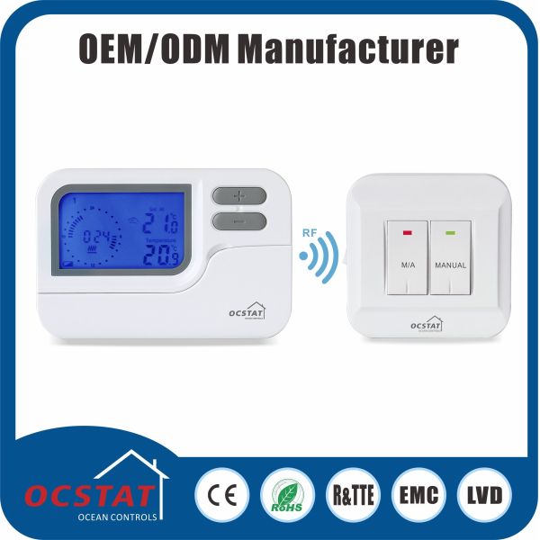 Programmable Heat Pump RF Thermostat 5 - 2 Day Programmable Thermostat RF868MHZ