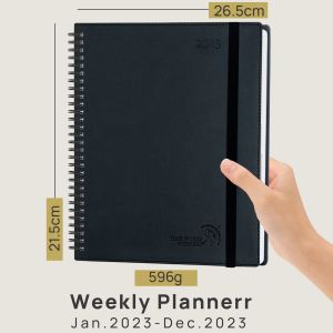 Acid Free Ivory Paper Large Size Eco Friendly Academic Planner Poprun 2023