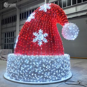 Cheap Handmade Christmas hat decorative lanterns are used for Christmas decorations, New Year decorations and light show displays. for sale