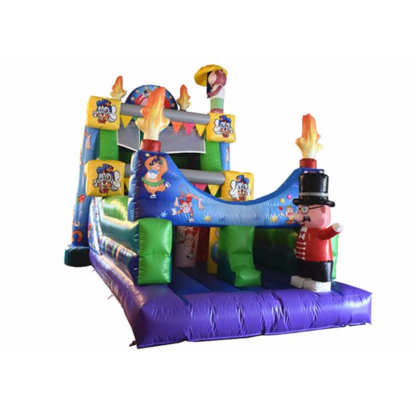 Quality Commercial Magic Circle Inflatable Dry Slide / Monkey Bounce House wholesale