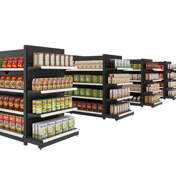 Quality Metal Gondola Display Shelving Grocery Store Shopping Supermarket Shelves Display Shelf wholesale