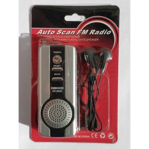 DK-9925 FM MINI Portable Radio Support Earphone Listen And Automatic Scanning
