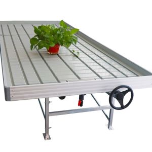 Modern Aluminum Greenhouse Ebb Flow Table With Drain Tray Valve