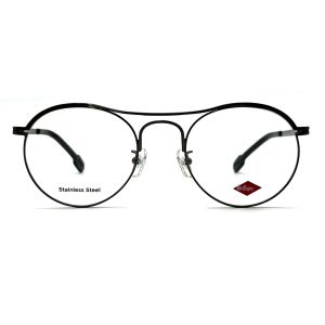 FM7124 Round Top Bar Stainless Steel Womens Optical Frames For A Timeless Chic