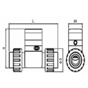 Impeller Flow Meter Plastic Runner Type Corrosion-Resistant With LCD Display