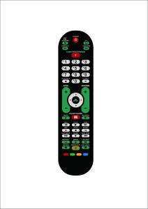Cheap 2.4Ghz Bluetooth Remote For Smart Tv Nice Reception Range With USB Function for sale