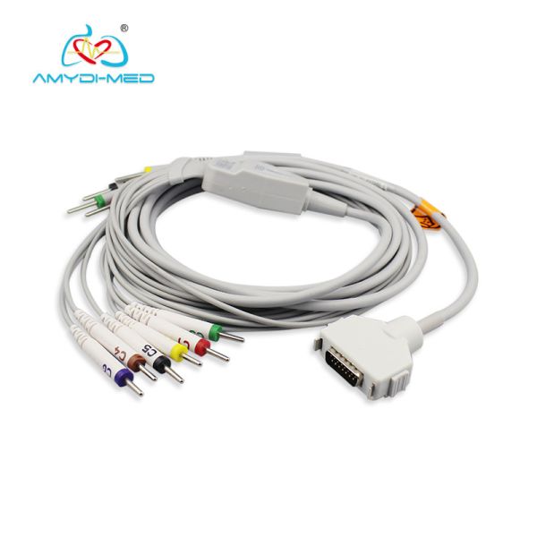 Quality TPU 3.4 Meter EKG Cables Nihon Kohden Compatible With 6 Months Warranty wholesale