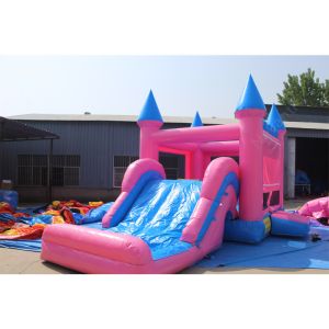Inflatable Castle Trampoline Slide for Kids Customized Color Commercial PVC