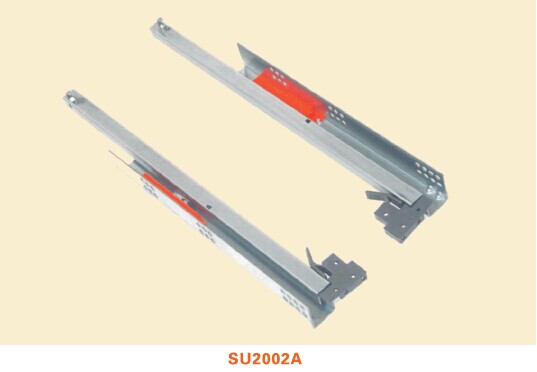Quality SU2002  Two-fold Partial Extension Push-open Undermount Drawer Slide Series (With Locking clip) wholesale