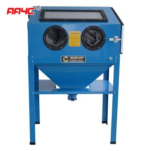 China Vehicle Workshop Equipments   90l  40 Lb Sand Blasting Cabinet For Alloy Wheels Workshop on sale