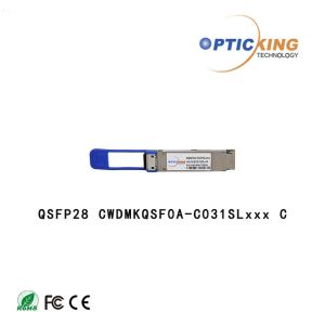 1311nm 1331nm 100G QSFP28 CWDM4 10km Fiber Optical Module