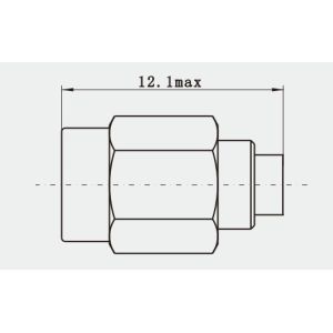 SSMA Superior Signal Transmission Male High Performance RF Connector for Semi