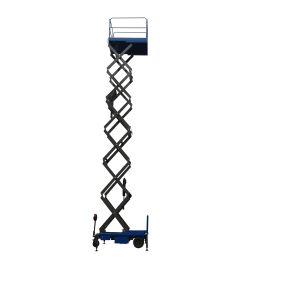 3Kw with 450Kg Loading Reaching Height 12m Motorized Scissor Lift