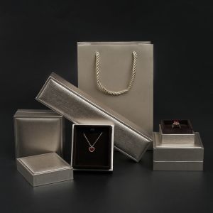 Top Flip Luxury Leather Jewellery Box With Foam Insert Matte Lamination