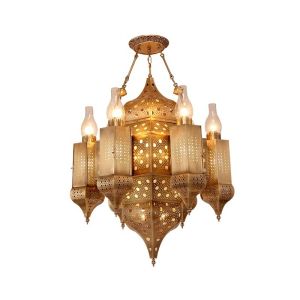 Custom Pure Copper Light Chandelier With 50000 Hours Lifespan
