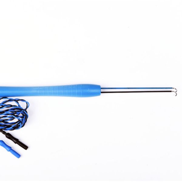 Quality Repusi IONM Disposable Double Hook Stimulation Probe 180° With Blue Handle wholesale