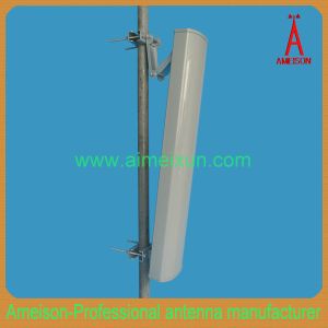 China Ameison 5.1-5.8GHz 2x15dBi Dual Polarized Sector Panel Antenna with 2-N Female Connector on sale
